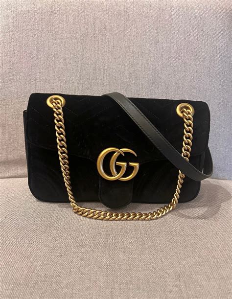 gucci marmont velluto nera|gucci gg marmont.